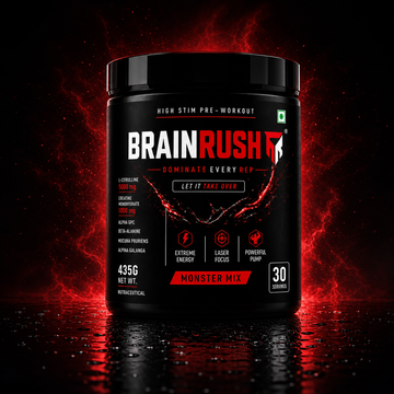 BrainRush Monster Mix Pre-Workout – Maximum Intensity Formula