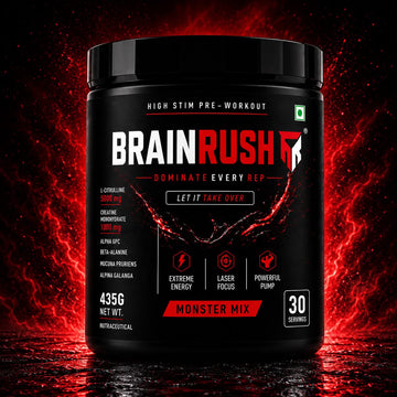 BrainRush Monster Mix Pre-Workout – Maximum Intensity Formula